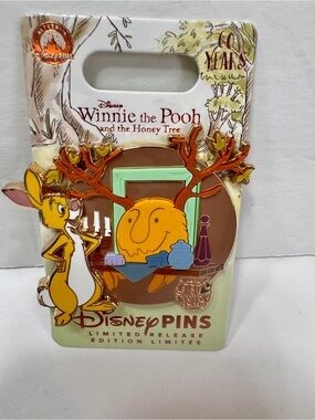 NWT Disney Parks Winnie the Pooh & the Honey Tree 60th Anniversary Rabbit Pin.